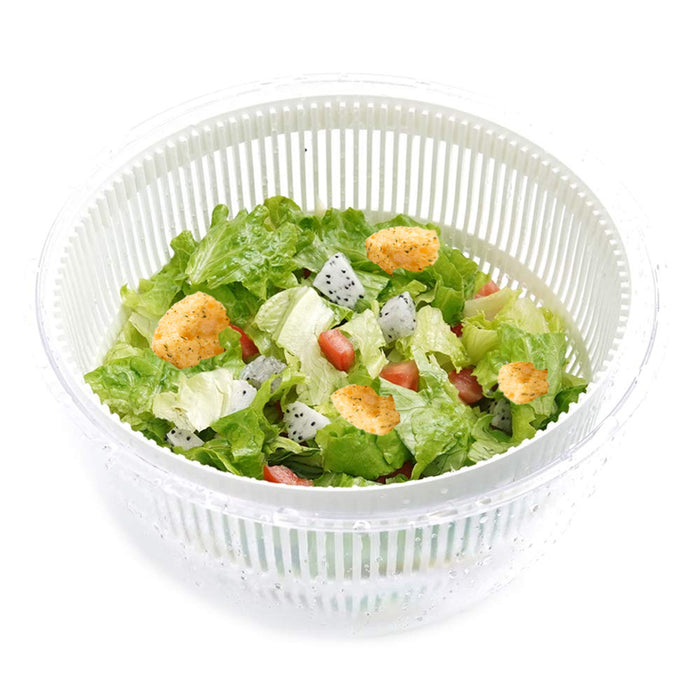 Salad Spinner Lettuce Dryer Vegetable Pouring Spout Serving Draining Bowl Washer
