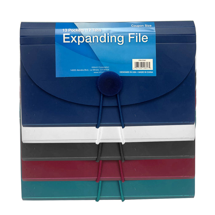 3 Pk Mini Coupon Organizer 13 Pockets Expandable Accordion File Storage Receipt