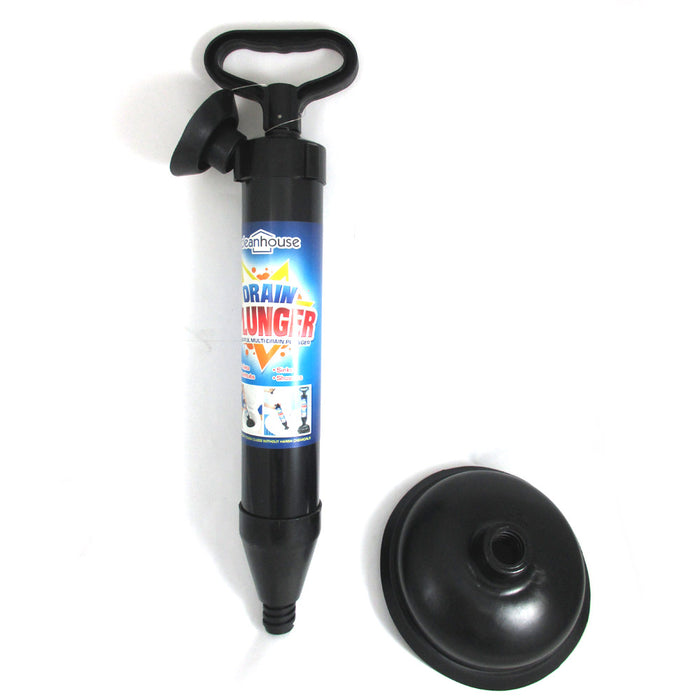 Hand Powered Drain Plunger Buster Powerful Suction Plunger Bath Toilet Air Pump