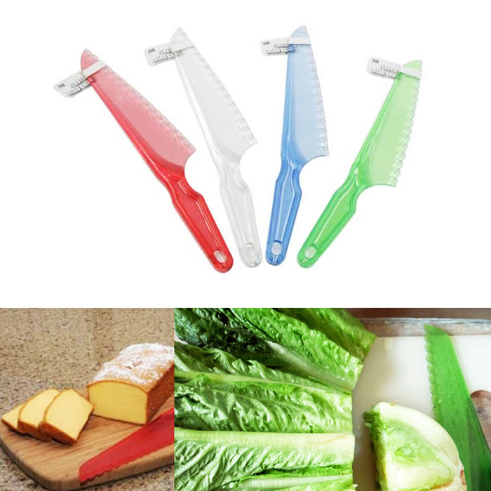 Lettuce Knife Fresh Cut Salad Cake Brownie Strong Plastic Blade Chopper 7 Inch !