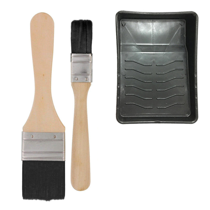 Paint Kit Pro Grade Roller Brush Tray 8 Piece Home Wall Painting Supplies