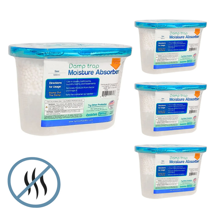 4 Moisture Absorber Odor Remover Humidity Air Freshener Portable Closet Car Boat