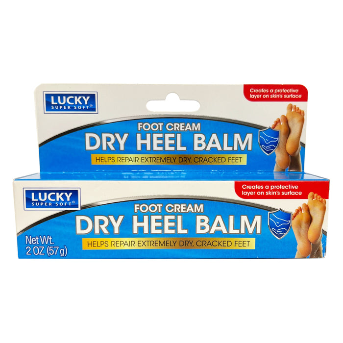 Lucky Super Soft Dry Heel Balm Foot Cream 2oz Soften Extremely Dry Cracked Feet