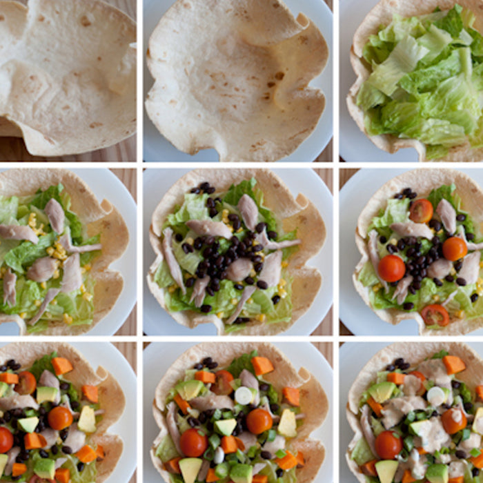 2 PC Tortilla Maker Nonstick Taco Shell Salad Bowl Perfect Taco Pan Carbon Steel