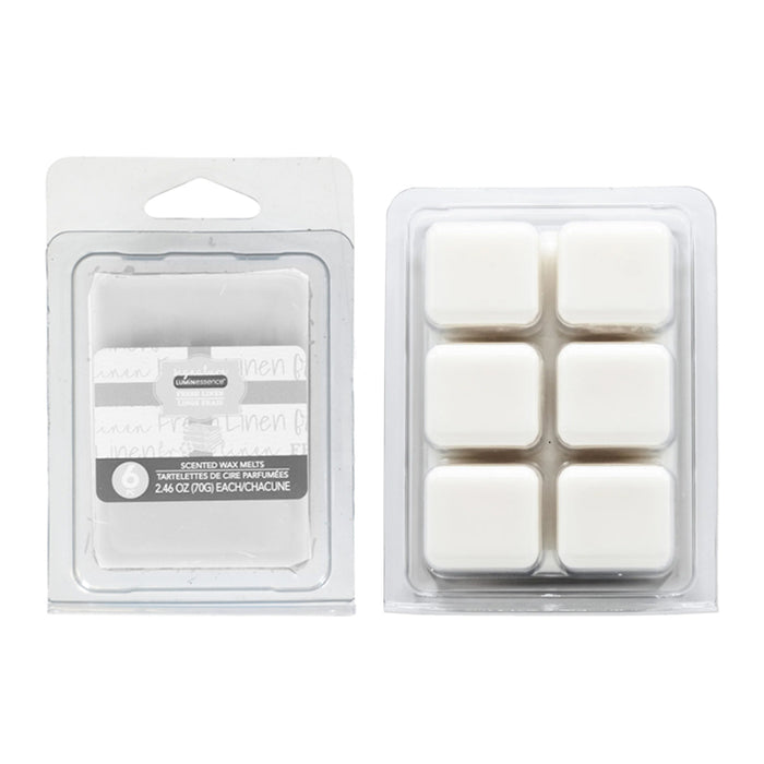 2 Pk Wax Melts 12 Highly Scented Linen Fresh Fragrance Candle Cubes Warmer Aroma