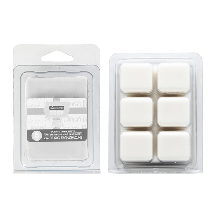 4PK Wax Melts 24 Snap Bars Fresh Linen Highly Scent Fragrance Candle Cube Warmer