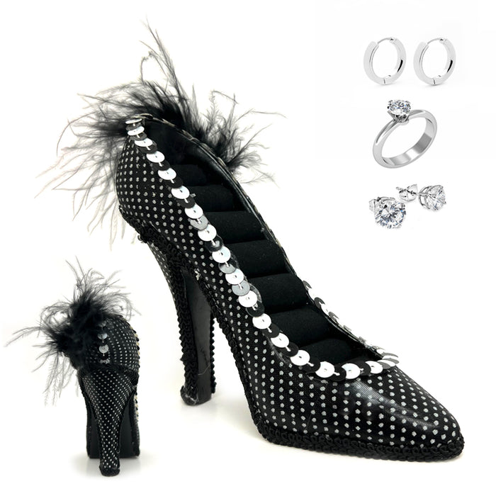 Jewelry Ring Display Organizer Storage Holder Earrings Decor Shoe Coquette Gift