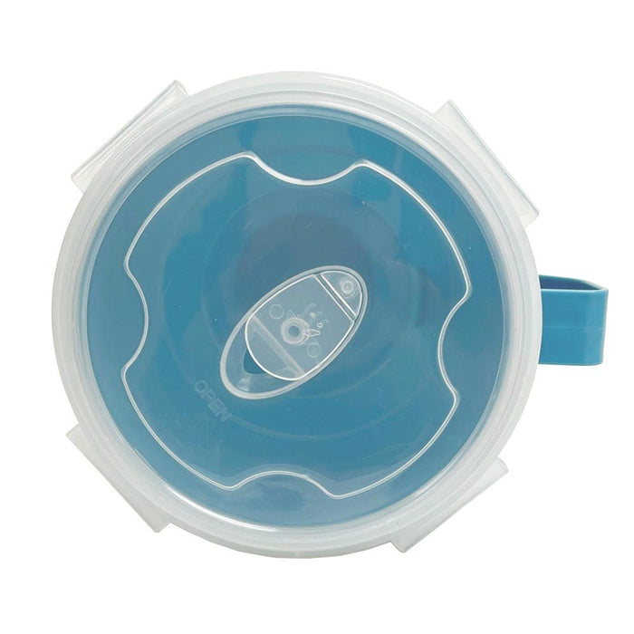 2 Microwave Soup Food Bowl 30.5oz Vent Lid Plastic Mug Freezer Container Storage