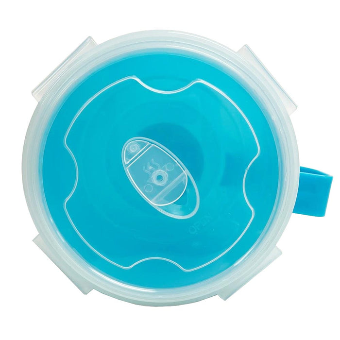 2 Pc 902mL Microwave Soup Bowl Lid Plastic Containers Mug Freezer Food Storage