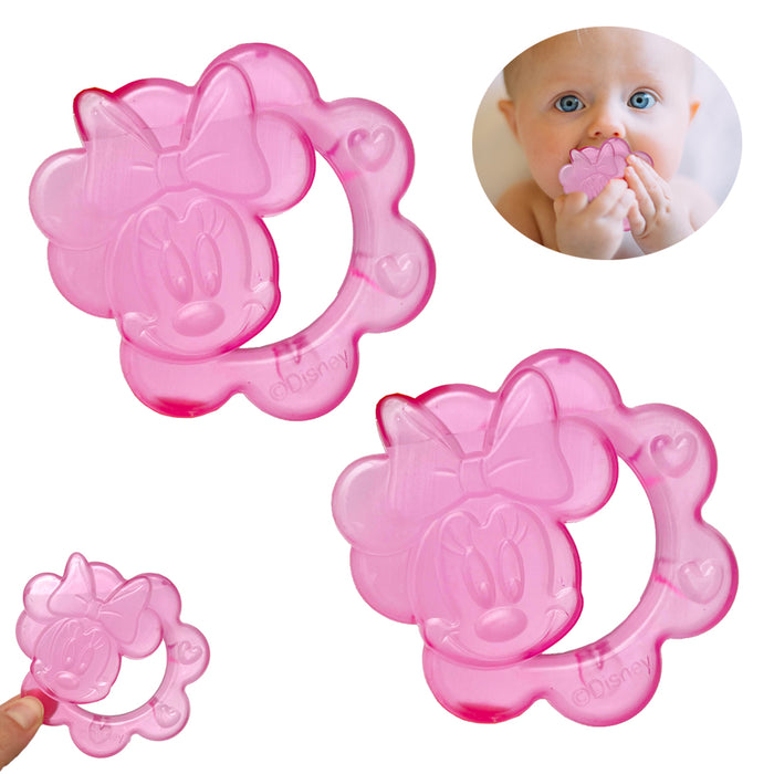 2 Pack Baby Wheel Shape Teether Toy Gift Babies BPA Free Fridge Safe Soothe Cold