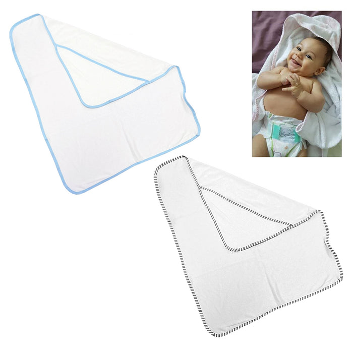 6Pc Hooded Bath Towel Baby Washcloth Infant Wrap Bathrobe Animal Butterfly Whale