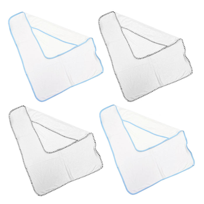 4 Pc Hooded Baby Towel Bath Blanket Infant Wrap Bathrobe Animal Butterfly Whale