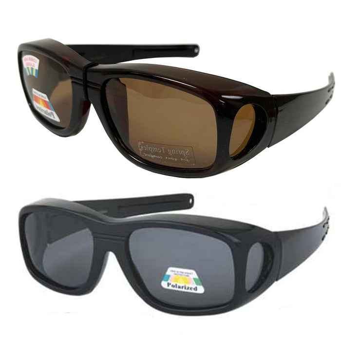 2 Fitover Glasses Polarized100% Wear Over Sunglasses Men Women Wrap Around UV400