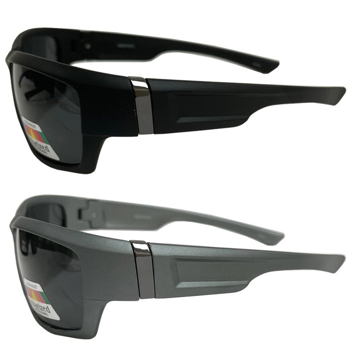 Rectangular Gangster Black Shades Mens Designer Sunglasses Cholo Dark Lens Biker