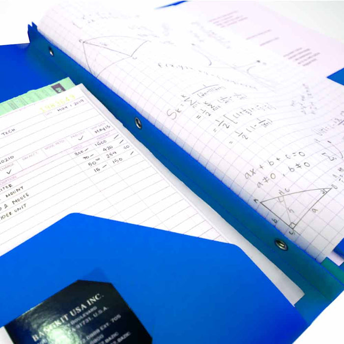 48 PC Plastic Pocket Folders Brads School Folder 3 Prongs Letter Size Multicolor