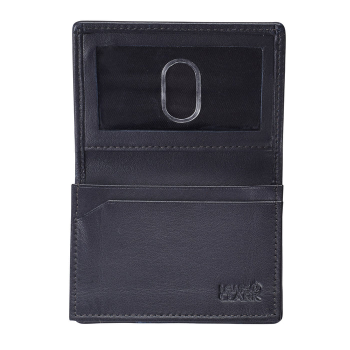 RFID Wallet Mens ID Card Holder  Compact Leather Slim Security Lewis N Clark !