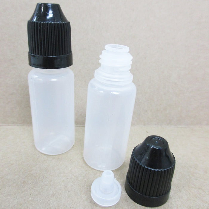 40 Pc 10ml  Empty Dropper Bottles Squeeze Eye Juice Liquid Bottle Plastic