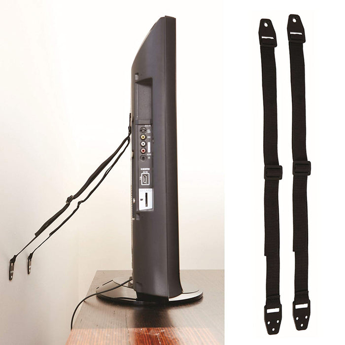 TV Furniture Anti Tip 2-Piece Straps Safety Furniture Baby Proofing Wall Anchors