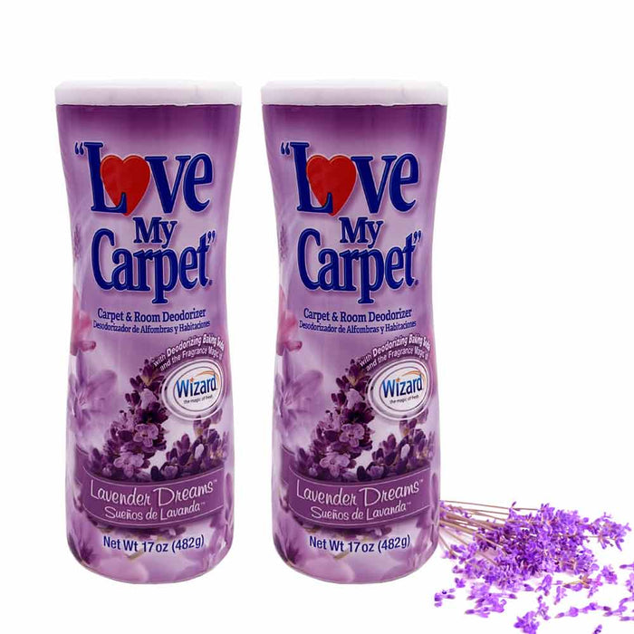2 Bottles Love My Carpet & Room Deodorizer Lavender Dreams For Home Pets 34 oz