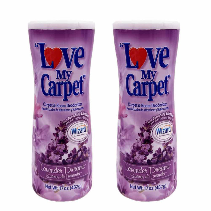 2 Bottles Love My Carpet & Room Deodorizer Lavender Dreams For Home Pets 34 oz