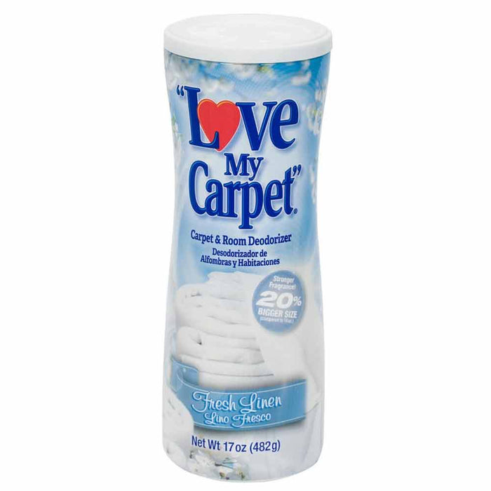 Love My Carpet Room Deodorizer Fresh Linen Scent Odor Eliminator Home Pet 17oz