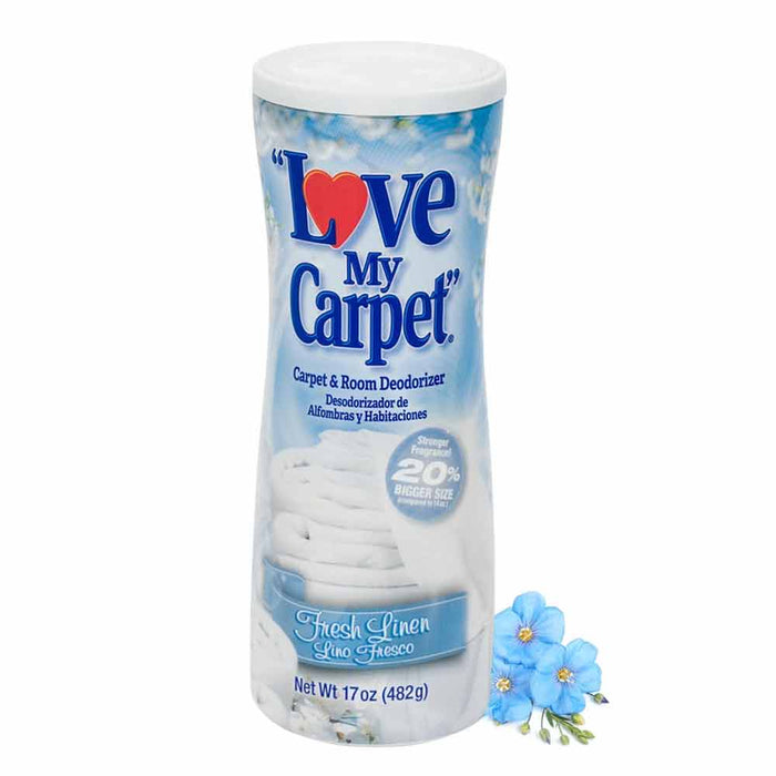 Love My Carpet Room Deodorizer Fresh Linen Scent Odor Eliminator Home Pet 17oz