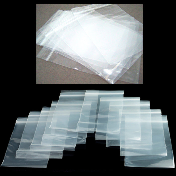 1500 Seal Lock 4x4 Clear 2 MIL Poly Bags Square RECLOSABLE Zip Lock Bag 2Mil