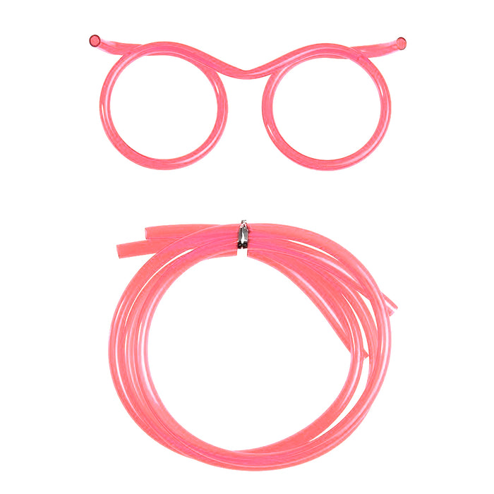 goggles straw 10X Silly Drinking Straw Glasses Kids Novelty Flexible Party Fun Crazy — AllTopBargains