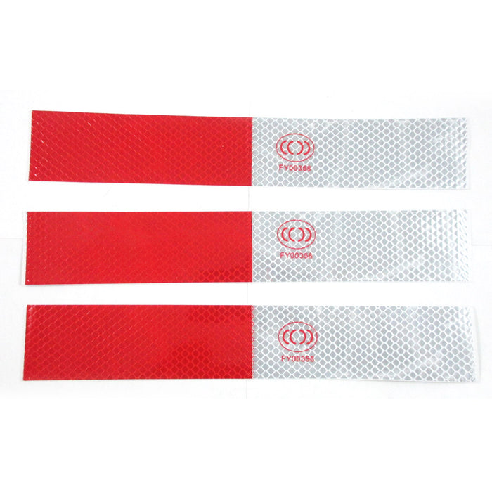 3 Truck Safety Warning Night Reflective High Visibility Strip Tape Sticker Decal