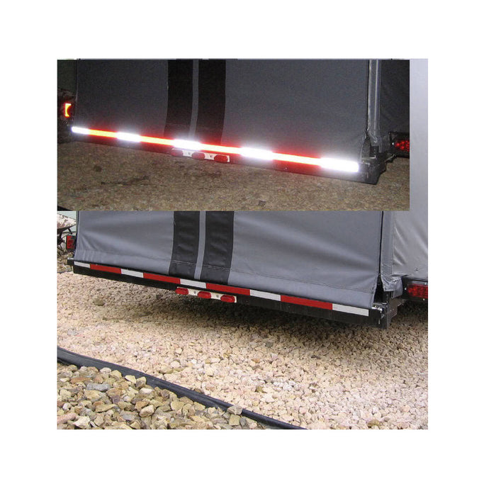 3 Truck Safety Warning Night Reflective High Visibility Strip Tape Sticker Decal