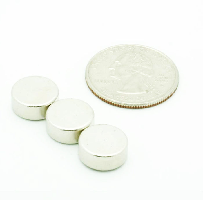3 Pc Strong 5lb Strength Disc Magnet 7/16" Round Neodymium 5mm Rare Earth Magnet