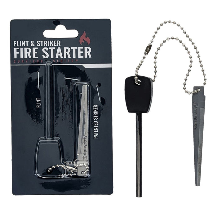 2Pk Emergency Flint Fire Starter Striker Magnesium Survival Lighter Camping Tool