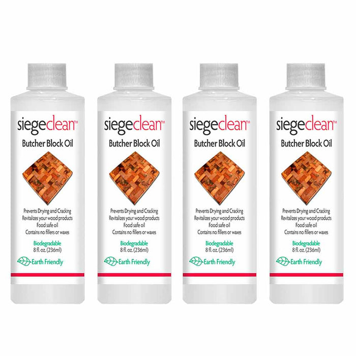 4 Pack Food Grade Mineral Oil Cutting Board Butcher Block Oil Wood Cutting 32oz