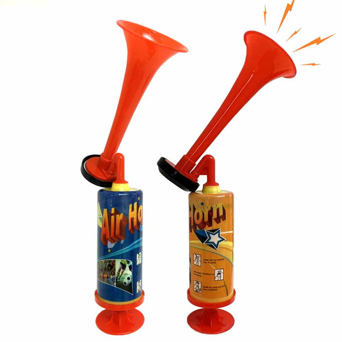2 Manual Pump Fog Air Horn Hand Held Loud Noise Maker Party Sports Safety Gag !