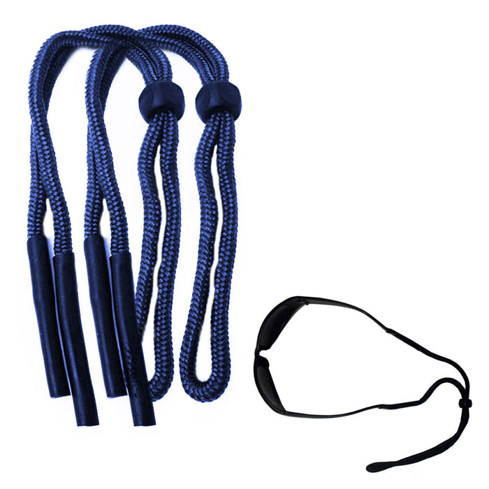 2 Pack Sunglass Retainer Neck Cord Strap Adjustable Cord Lanyard Holder Blue