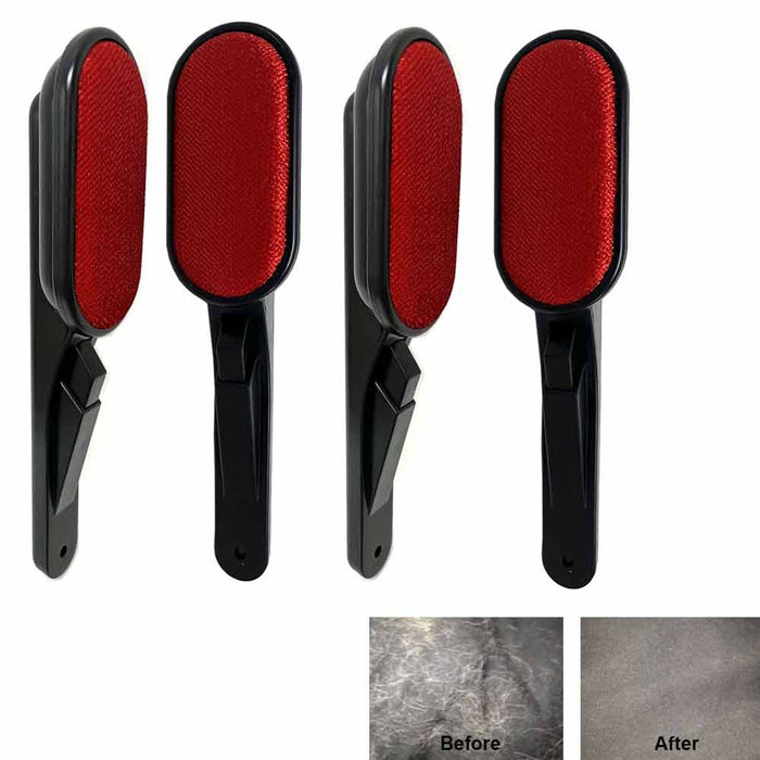4 Pack Reusable Lint Brush Pet Hair Swivel Head Fuzz Dust Remover Magic Lint
