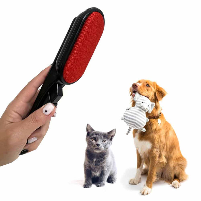 4 Pack Reusable Lint Brush Pet Hair Swivel Head Fuzz Dust Remover Magic Lint