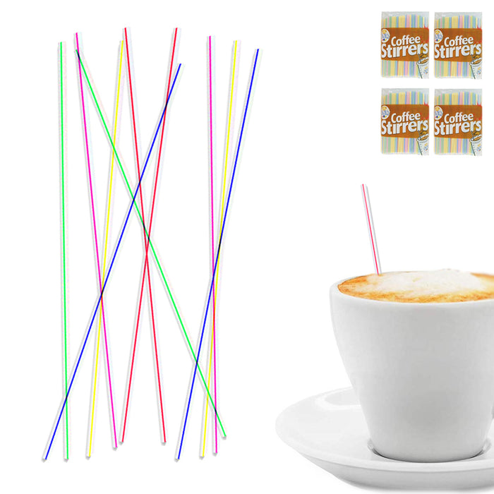 2000ct Plastic Stirring Straws Coffee Cocktail Sipping Stirrers Drink Bars Cafes