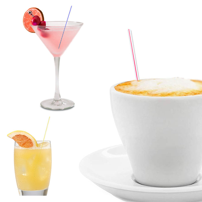 2000ct Plastic Stirring Straws Coffee Cocktail Sipping Stirrers Drink Bars Cafes