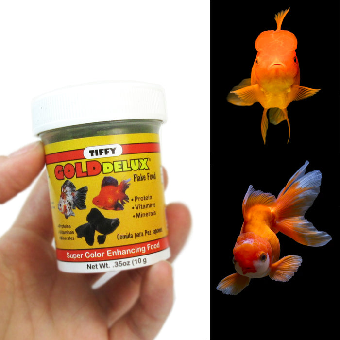 3pk Gold Fish Flakes 0.35oz Balanced Diet Natural Color Enhancers Growth Health