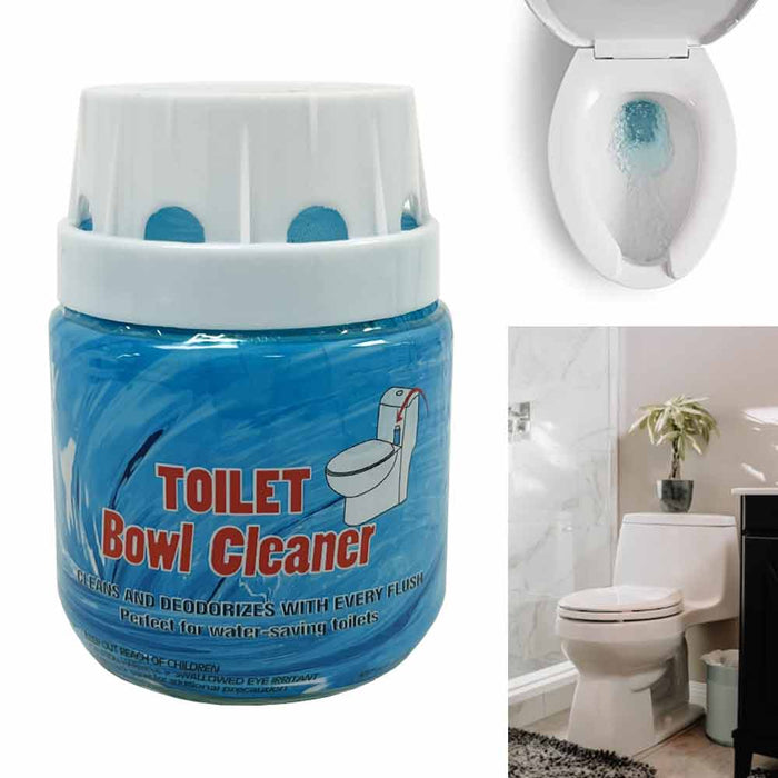 8oz Toilet Bowl Cleaner Deodorizer Jar Long Lasting Fights Stains Clean Bathroom