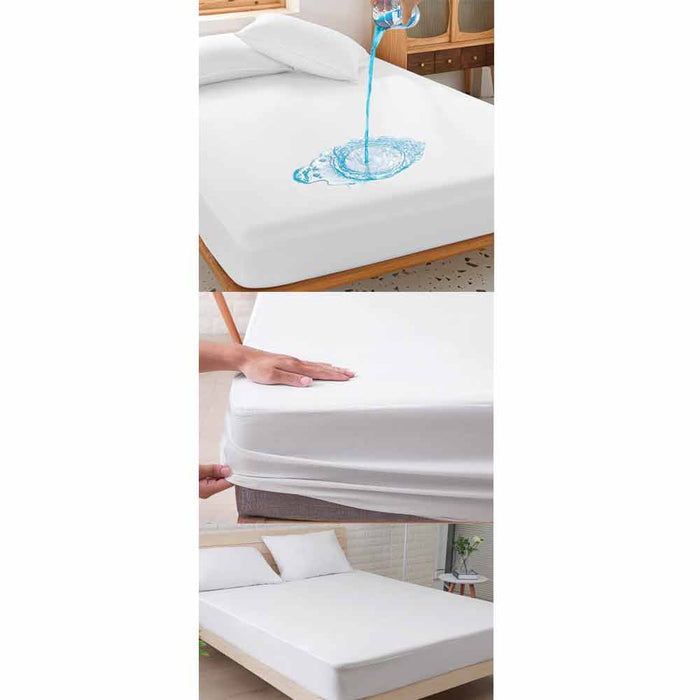 6 Premium Queen Size Mattress Soft Protect Waterproof Fitted Bed Cover Anti Dust