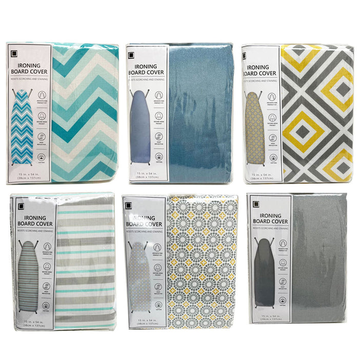 2 X Ironing Board Cover Pad Scorch Heat Resistant Silicone Coated Standard 54"