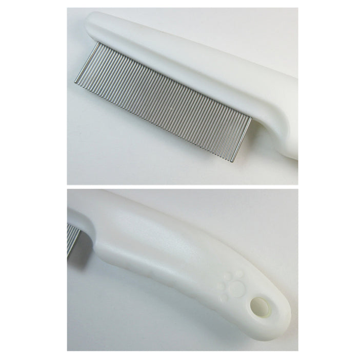 Fine Pet Dog Hair Shedding Grooming Flea Comb Puppy Cat Stainless Pin Brush Tool