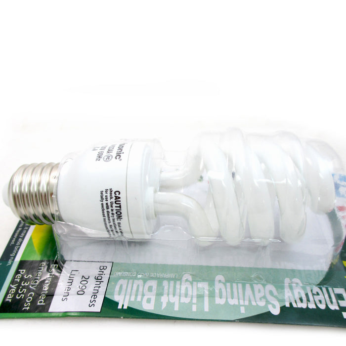 CFL Soft White Light Bulb 33 W 150 Watt Compact Fluorescent Spiral Base New !