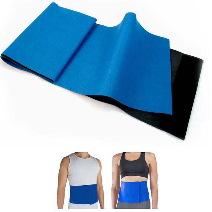 2 Sweat Waist Trimmer Wrap Slimming Belt Belly Fat Burn Trainer Body Womens Mens