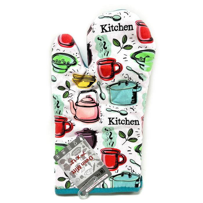 2 Pack Oven Mitts Gloves Pot Holders Cooking Grilling Baking Kitchen BBQ Quilted