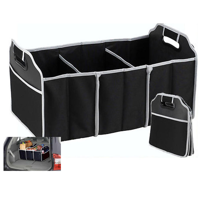 Trunk Organizer Collapsible Folding Caddy Car Truck Auto Storage Bin Bag New !