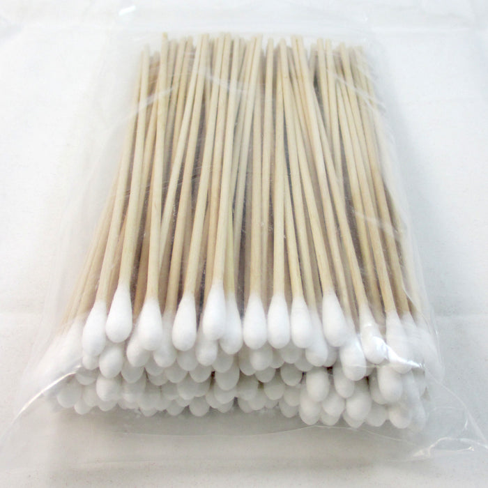 200 Pcs Cotton Swab Sticks Applicator Buds 6" Extra Long Wood Makeup Application