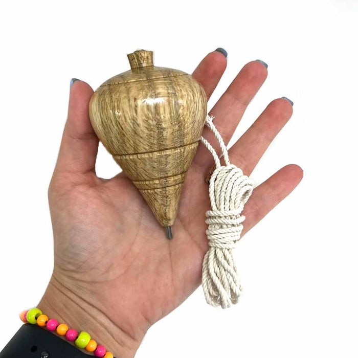 Sturd 12 Sets Spinning Tops Trompo Classic Wood Carved Spinning Tops Sturd